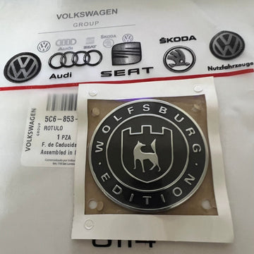 OEM NEW 12-24 Volkswagen WOLFSBURG EDITION Badge Emblem Passat Golf Tiguan Jetta