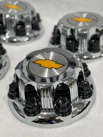 4pcs Chevy Express Van 2500 3500 CHROME Center Hub Caps 9597163 8 LUGS 9597163