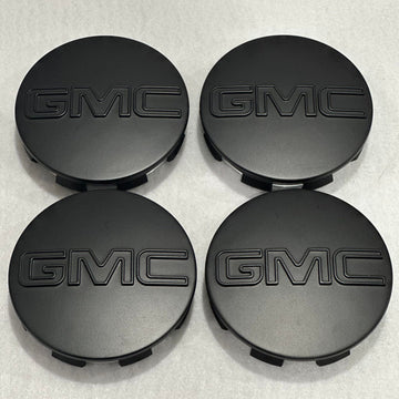 2014-2019 GMC Sierra Yukon Genuine GM Matte Black Center Cap Set Of 4 19333200