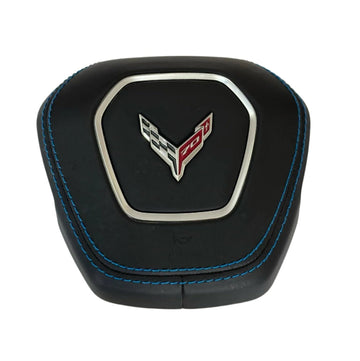 Corvette C8 Airbag Cover 2020-2025 Blue Stitches 70th Anniversary Genuine OEM Stingray Z06 ZR1