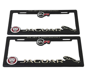 License Plate Frames for JAGUAR SVR Heavy Duty Plastic