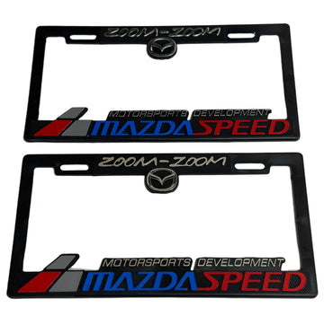 x2 Marcos de matrícula para MAZDA SPEED ZOOM-ZOMM Plástico resistente