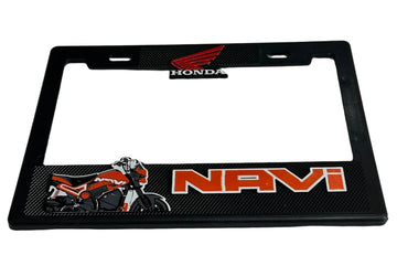 License Plate Frame for HONDA NAVI MOTORCYCLE 3D Heavy Duty Plastic
