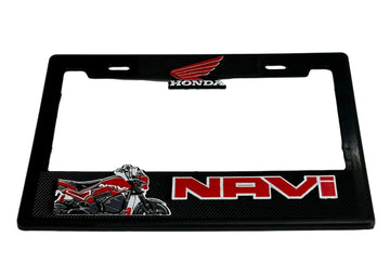License Plate Frame for HONDA MOTORCYCLE NAVI 3D Heavy Duty Plastic