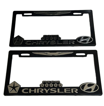 License Plate Frames for CHRYSLER HIGH PERFORMANCE Heavy Duty Plastic