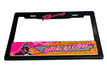License Plate Frames for GIRLS OF STEEL Motorcycle 3D Heavy Duty Plastic