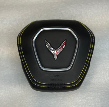 Corvette C8 Airbag Cover 2020-2025 Yellow Stitches 70th Anniversary Genuine OEM Stingray Z06 ZR1