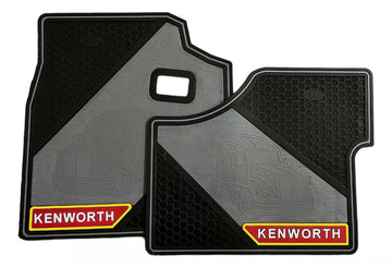 Kenworth T-880 2013-2024 Floor Mats for Commercial Truck Lettering Logo Heavy Duty PAIR