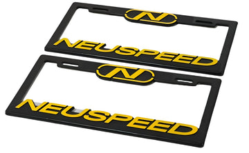 Pair of License Plate Frames for NEUSPEED Heavy Duty Plastic 3D Logo