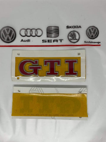 VW Golf Mk7 2013- GTI Rear Red Lettering Badge Emblem 5G0853675ACJZQ