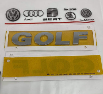 Genuine Golf Chrome Rear Liftgate Badge Sport Volkswagen Letter Logo Emblem For VW