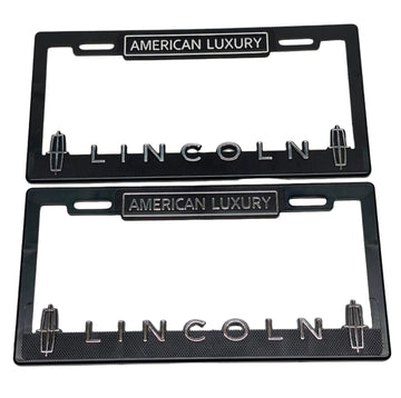 License Plate Frames for LINCOLN Heavy Duty Plastic 3D Logo