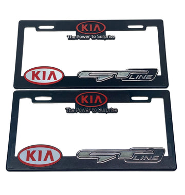 License Plate Frames for KIA GT LINE Heavy Duty Plastic 3D