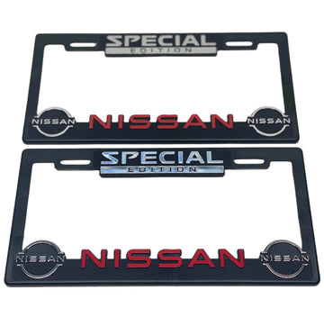 License Plate Frames for NISSAN SPECIAL EDITION Heavy Duty Plastic 3D