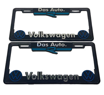 License Plate Frames for VOLKSWAGEN R LINE Heavy Duty Plastic 3D