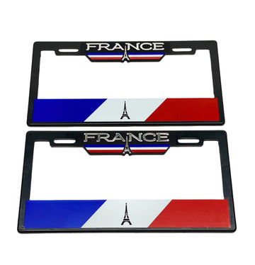 License Plate Frames of FRANCE COUNTRY FLAG Heavy Duty Plastic 3D