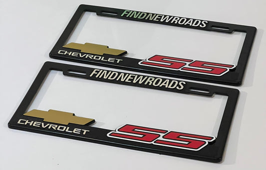 License Plate Frames for CHEVROLET SS Super Sport 3D Heavy Duty Plastic