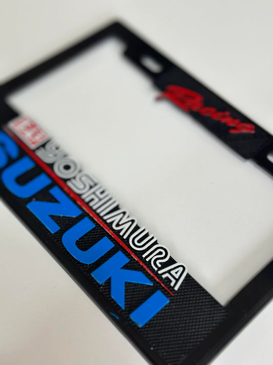 License Plate Frame for SUZUKI YOSHIMURA RACING MOTORCYCLE 3D Heavy Duty Plastic