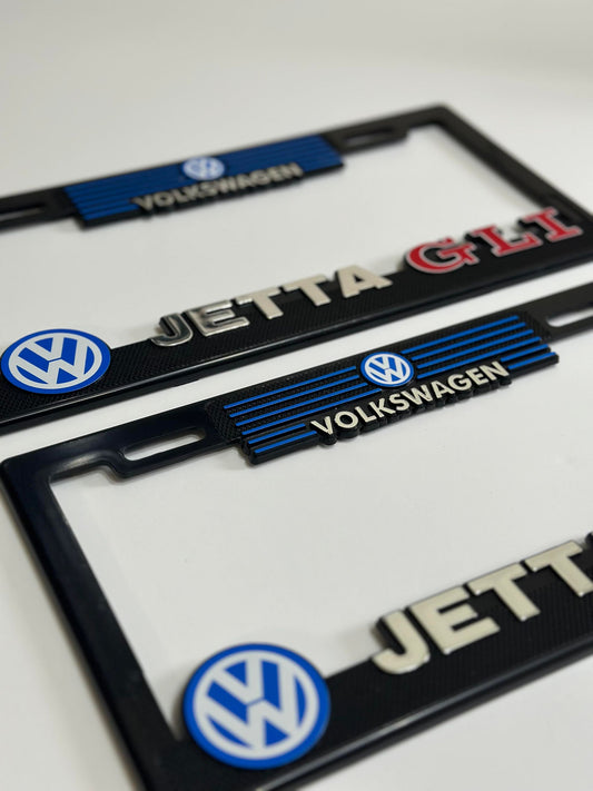 License Plate Frames for VOLKSWAGEN JETTA GLI Heavy Duty Plastic