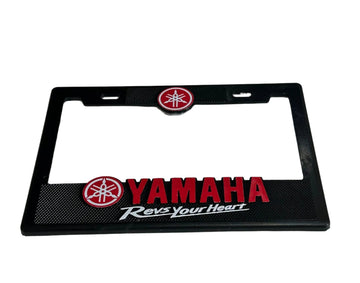 License Plate Frames for MOTORCYCLE YAMAHA RED 3D Heavy Duty Plastic