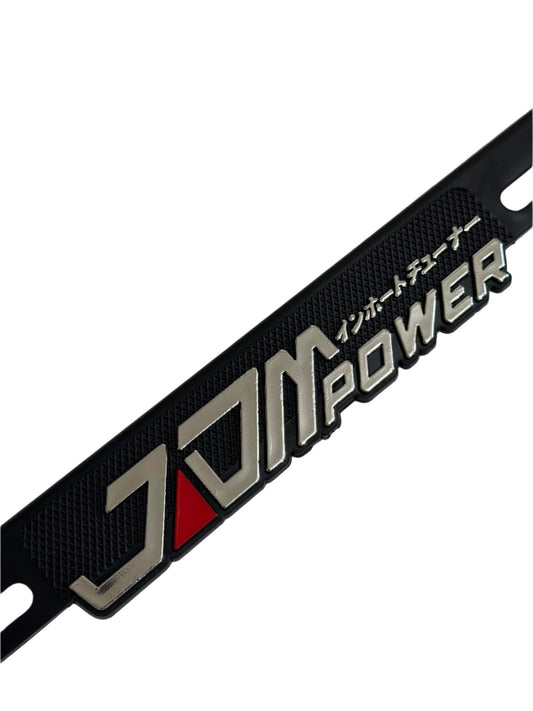 License Plate Frames JDM POWER SLOW AS FUCK Sport Heavy Duty Plastic