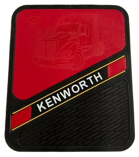 Kenworth Center Universal Floor Mat for Commercial Truck Lettering Logo Heavy Duty