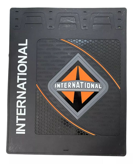 International Truck Mud Flaps Pair 24 x 30 Logo with Lettering Heavy Duty