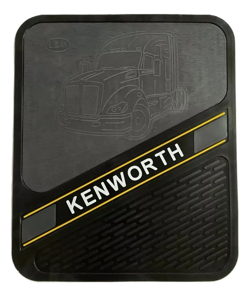 Kenworth Center Universal Floor Mat for Commercial Truck Lettering Logo Heavy Duty