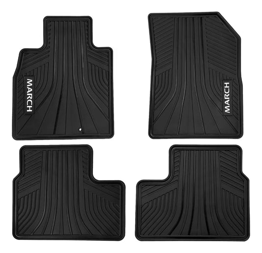 NISSAN MARCH 2012-2024 ORIGINAL FLOOR MATS SET HEAVY DUTY OEM