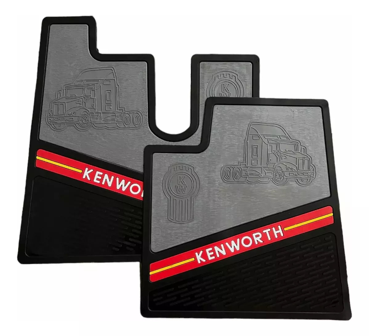 Kenworth T-660 2008-2017 Floor Mats for Commercial Truck Lettering Logo Heavy Duty PAIR