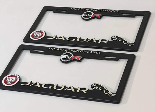 License Plate Frames for JAGUAR SVR Heavy Duty Plastic