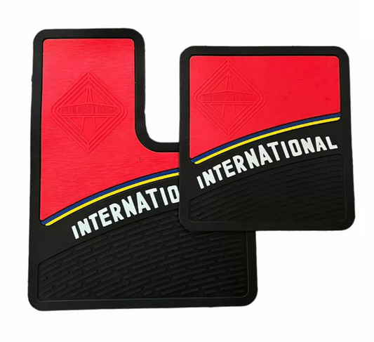 International Floor Mats for 9-200 9-400 Commercial Truck Lettering Logo Heavy Duty PAIR