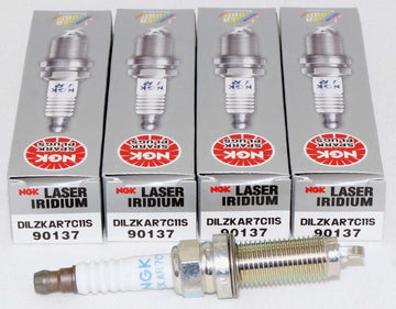 Set of 4 NGK 90137 DILZKAR7C11S Laser Iridium Spark Plugs