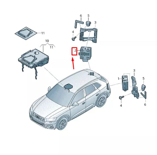 Audi Blind Spot Detection System Warning Sensors 4M0907590D 4M0907566D