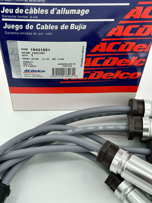 758EE AC Delco Spark Plug Wires Set of 8 New for Chevy Chevrolet Silverado 1500