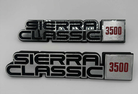 Sierra Classic 3500 2p Fender Nameplate 1984 1985 1986 1987 1988 1989 Emblem