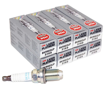 8 Pack Genuine NGK 3199 Laser Platinum Spark Plugs BKR6EQUP for BMW Audi Porsche
