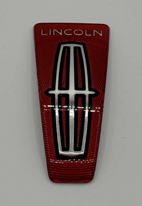 Remanufactured 98-02 Lincoln Continental PLASTIC Radiator GRILLE Emblem Red
