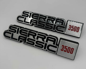 Sierra Classic 3500 2p Fender Nameplate 1984 1985 1986 1987 1988 1989 Emblem