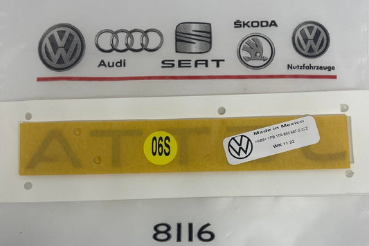 Brand New Genuine for Volkswagen Nameplate 17A853687G