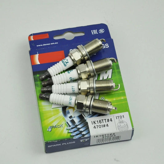 DENSO Iridium TT Spark Plugs Kit Set 4PCS for TOYOTA PRIUS 01-09 C 12-19 L4-1.5L