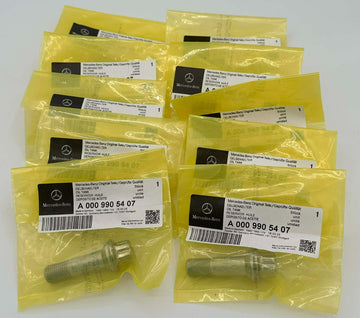 Set of 10 Genuine Mercedes-Benz Wheel Bolts OEM# A0009905407 Made in Germany