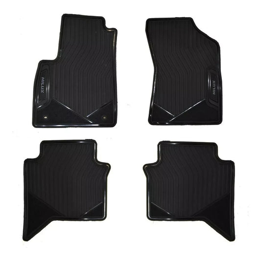 New Genuine OEM Floor Mats Set Waterproof for Toyota HILUX Black 2016-2020 4Pcs