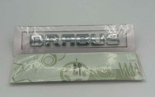 OEM BRABUS Emblem CHROME Rear Trunk Luggage Lid Badge AMG C63 G63 E63S GT63