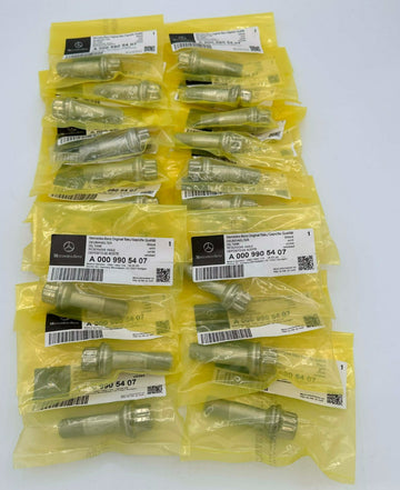 Set of 20 Genuine Mercedes-Benz Wheel Bolts OEM# A0009905407 Made in Germany